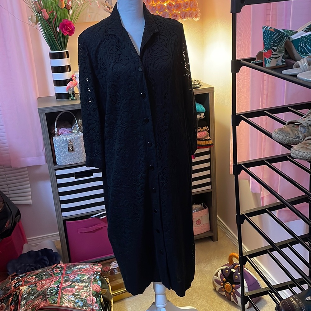 Vintage edith martin lace house coat (not sure what king of coat it is)